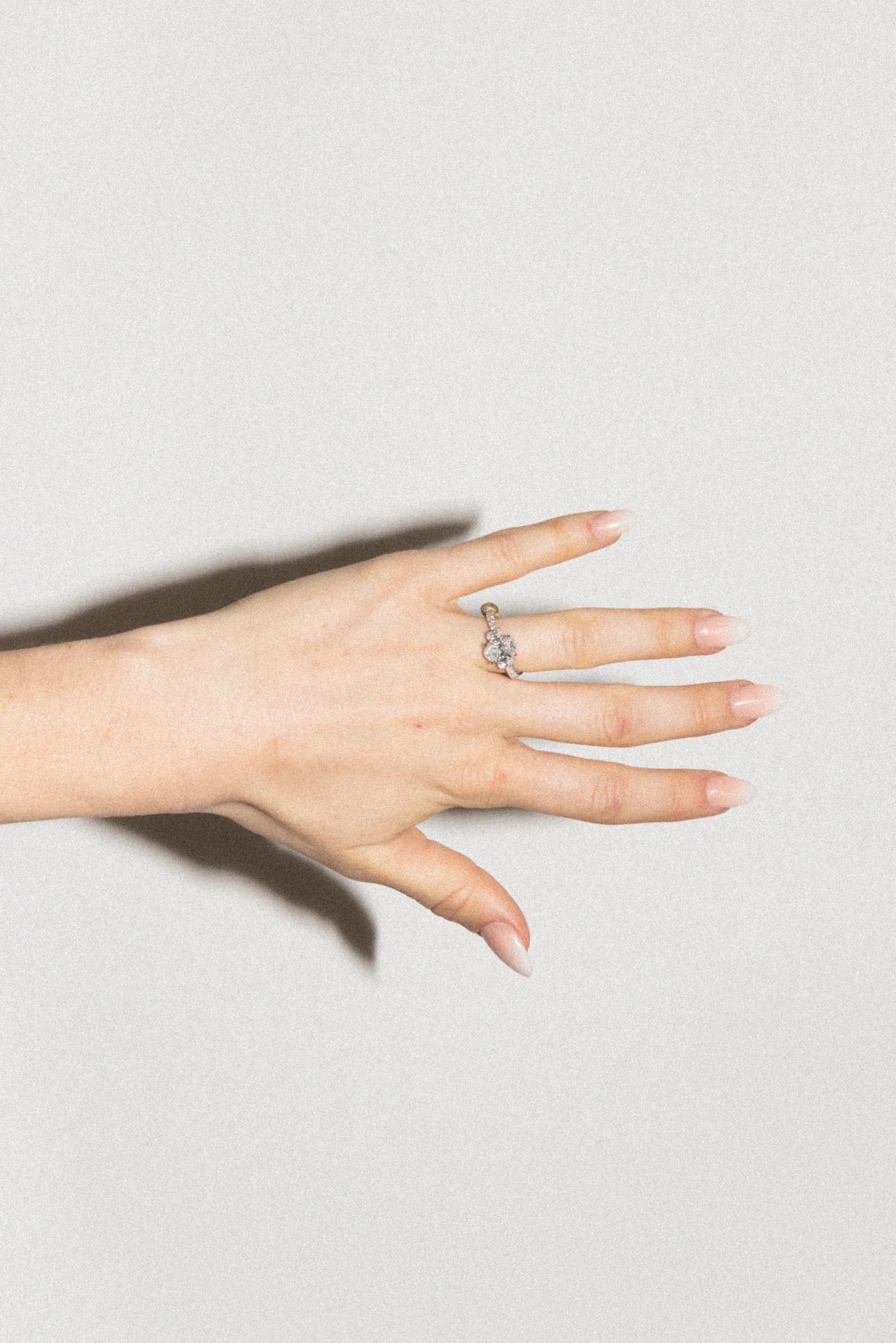 Bonded Trilogy Oval Pavé Ring
