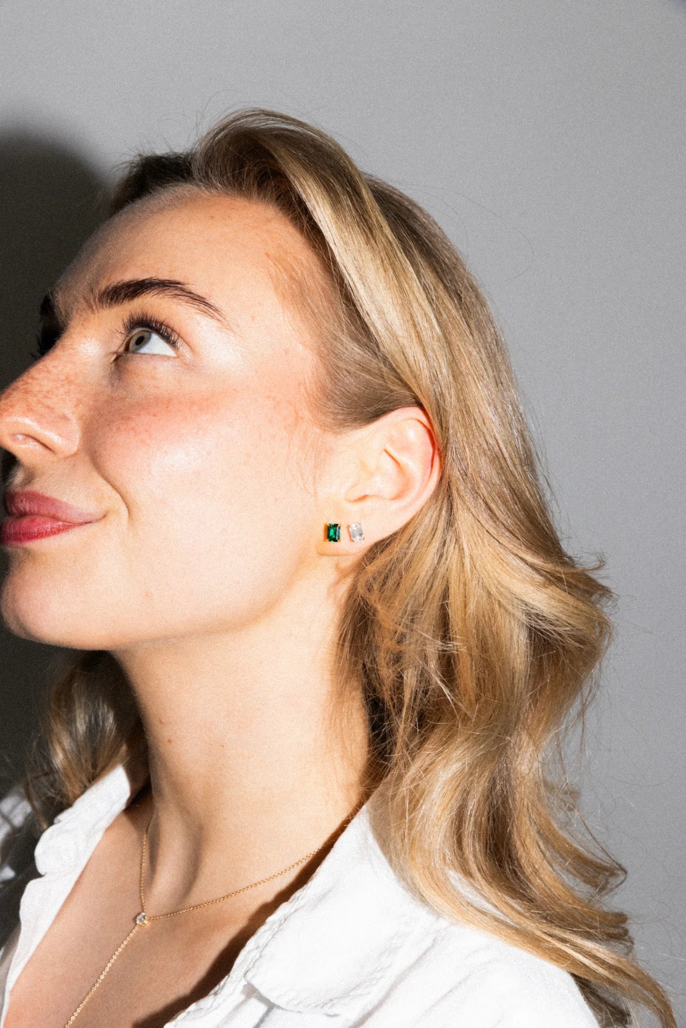 Jardin Stud Earrings Emerald