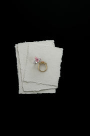 Aura Trilogy Pear Ring Pink Diamond