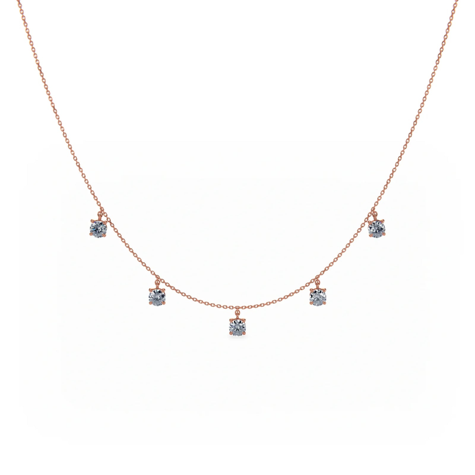 Signature 5 Pendant Necklace