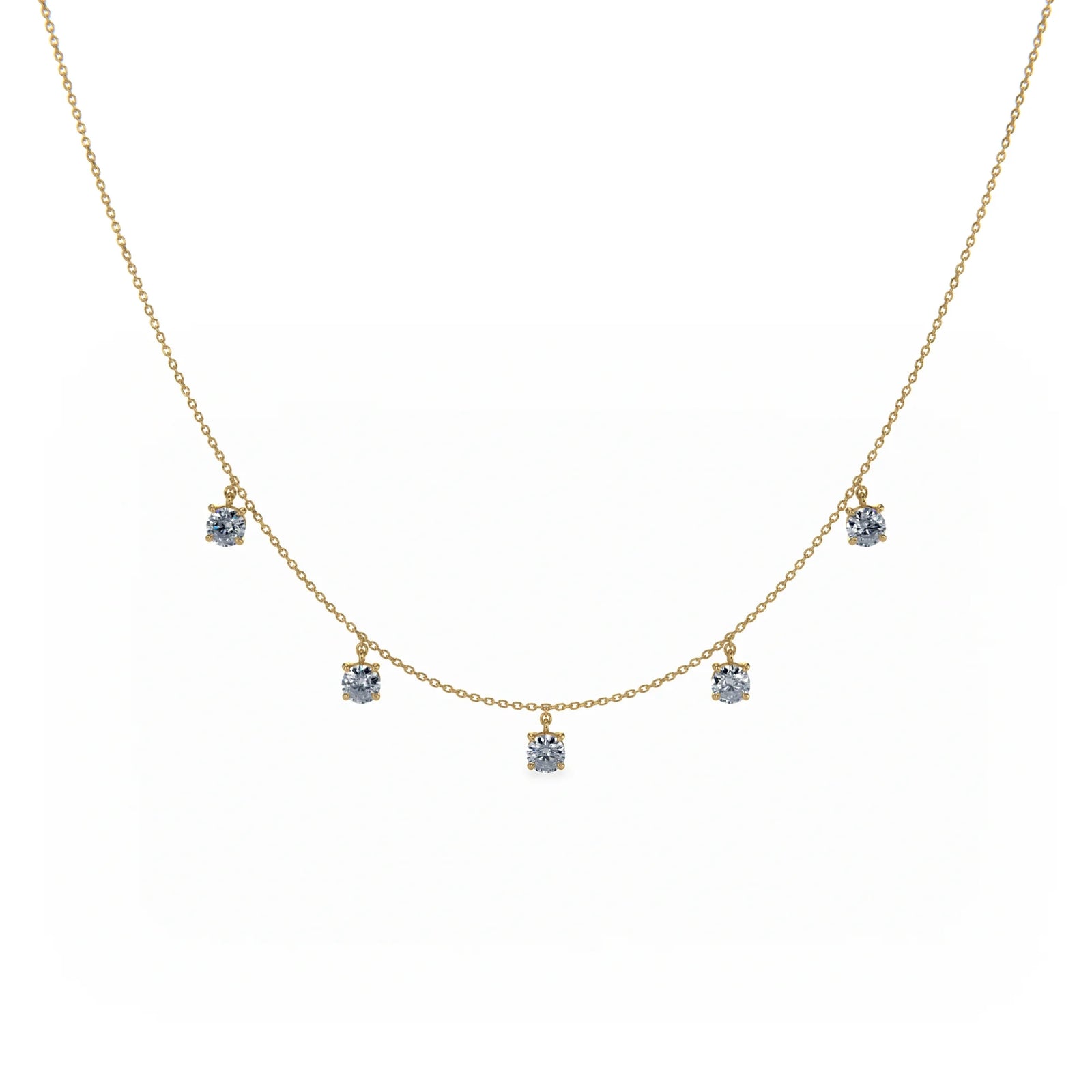Signature 5 Pendant Necklace