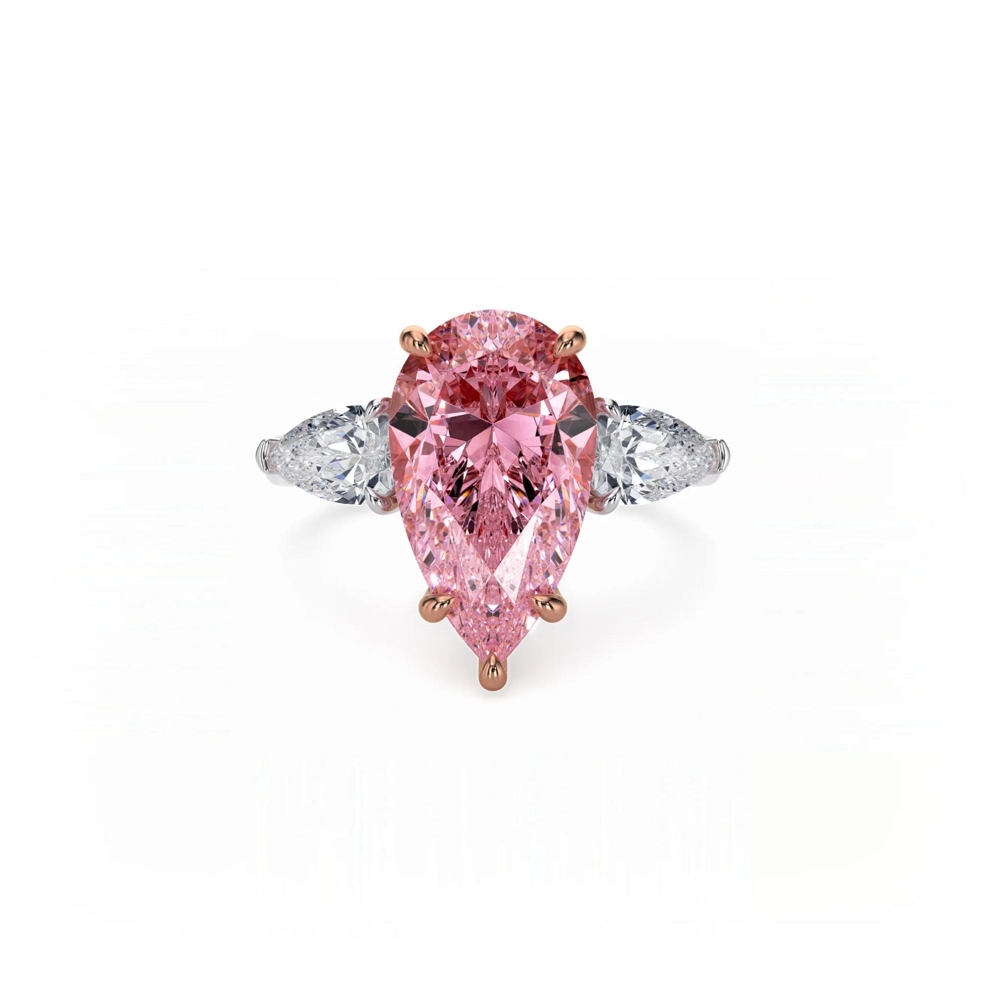 Aura Trilogy Pear Ring Pink Diamond