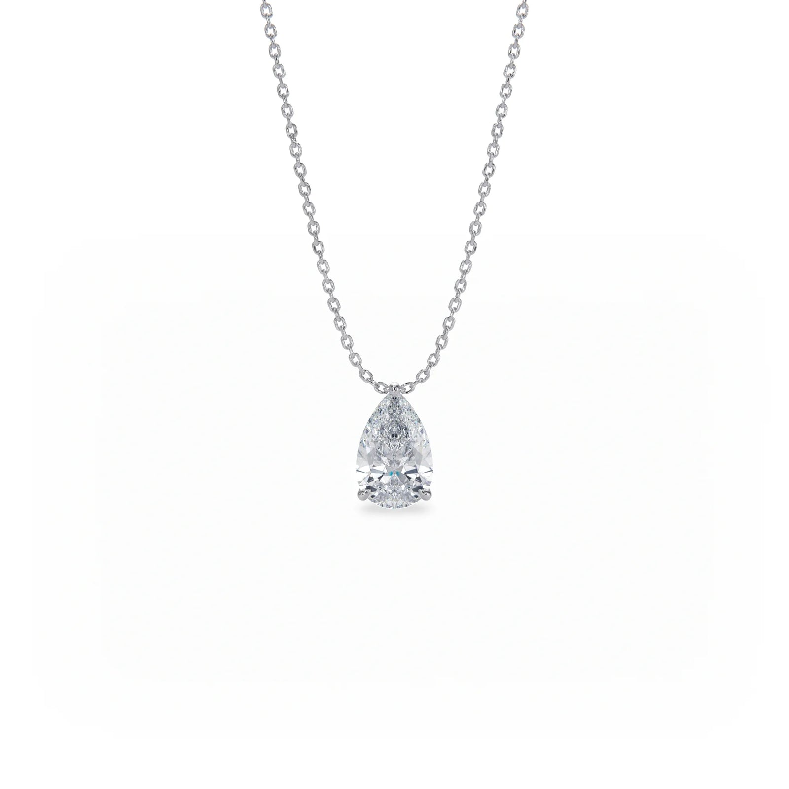 Signature Solitaire Diamond Pendant Necklace