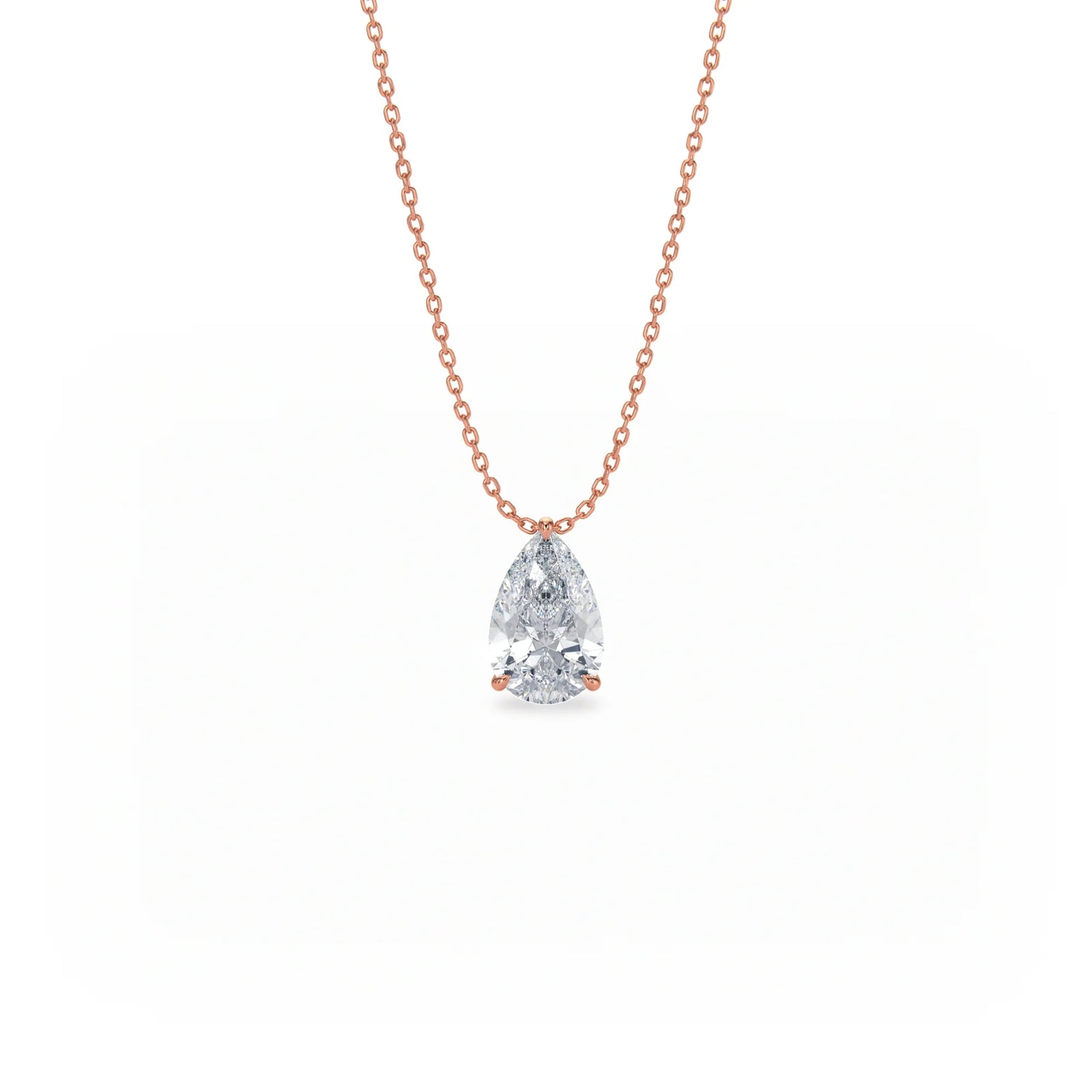 Signature Solitaire Diamond Pendant Necklace