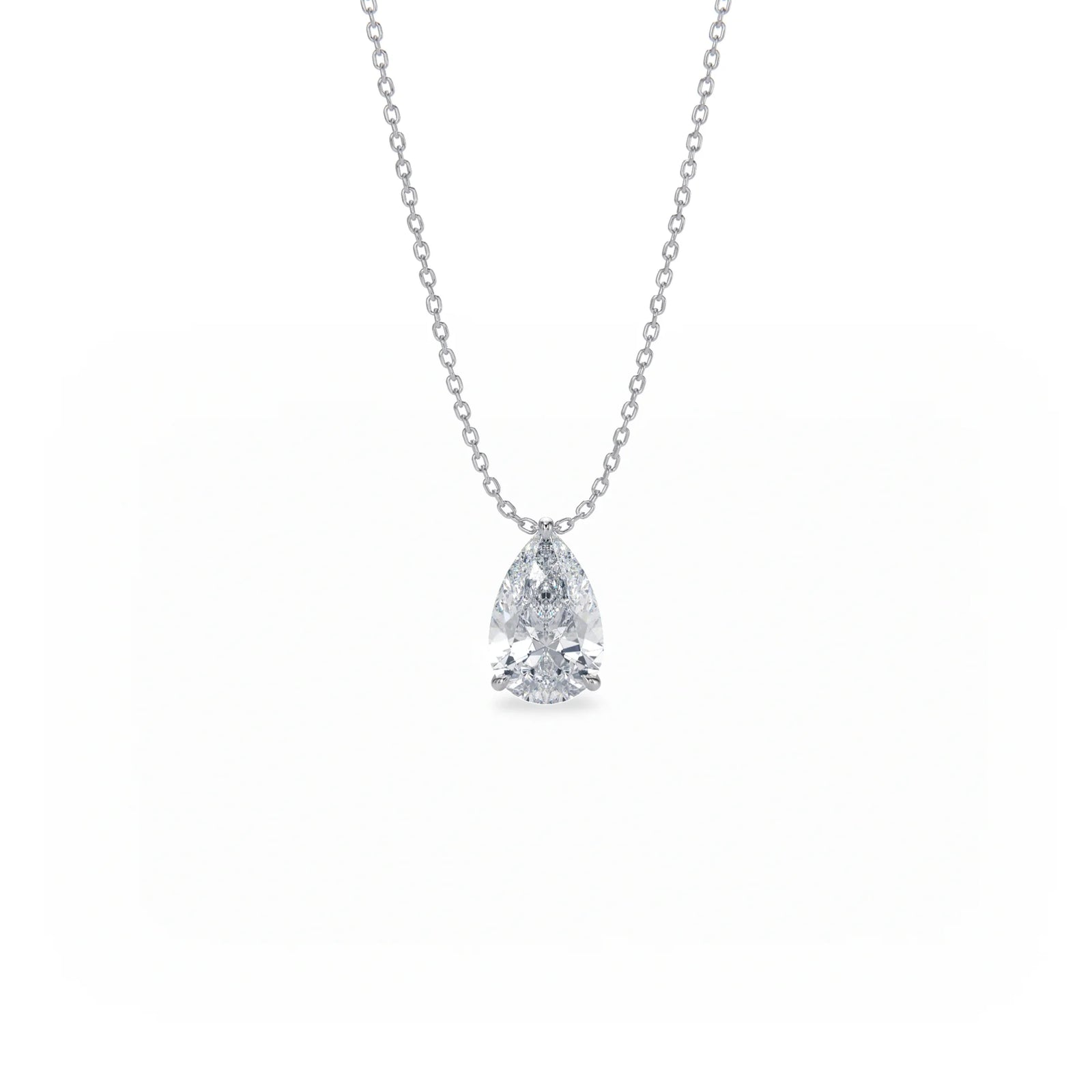 Signature Solitaire Diamond Pendant Necklace