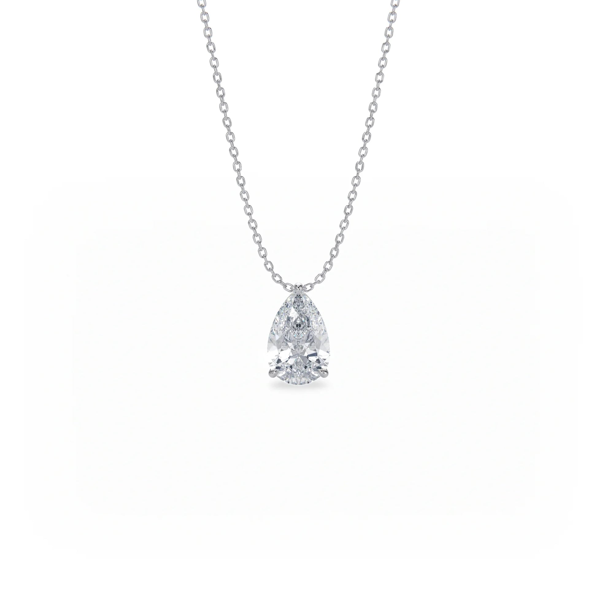 Signature Solitaire Diamond Pendant Necklace