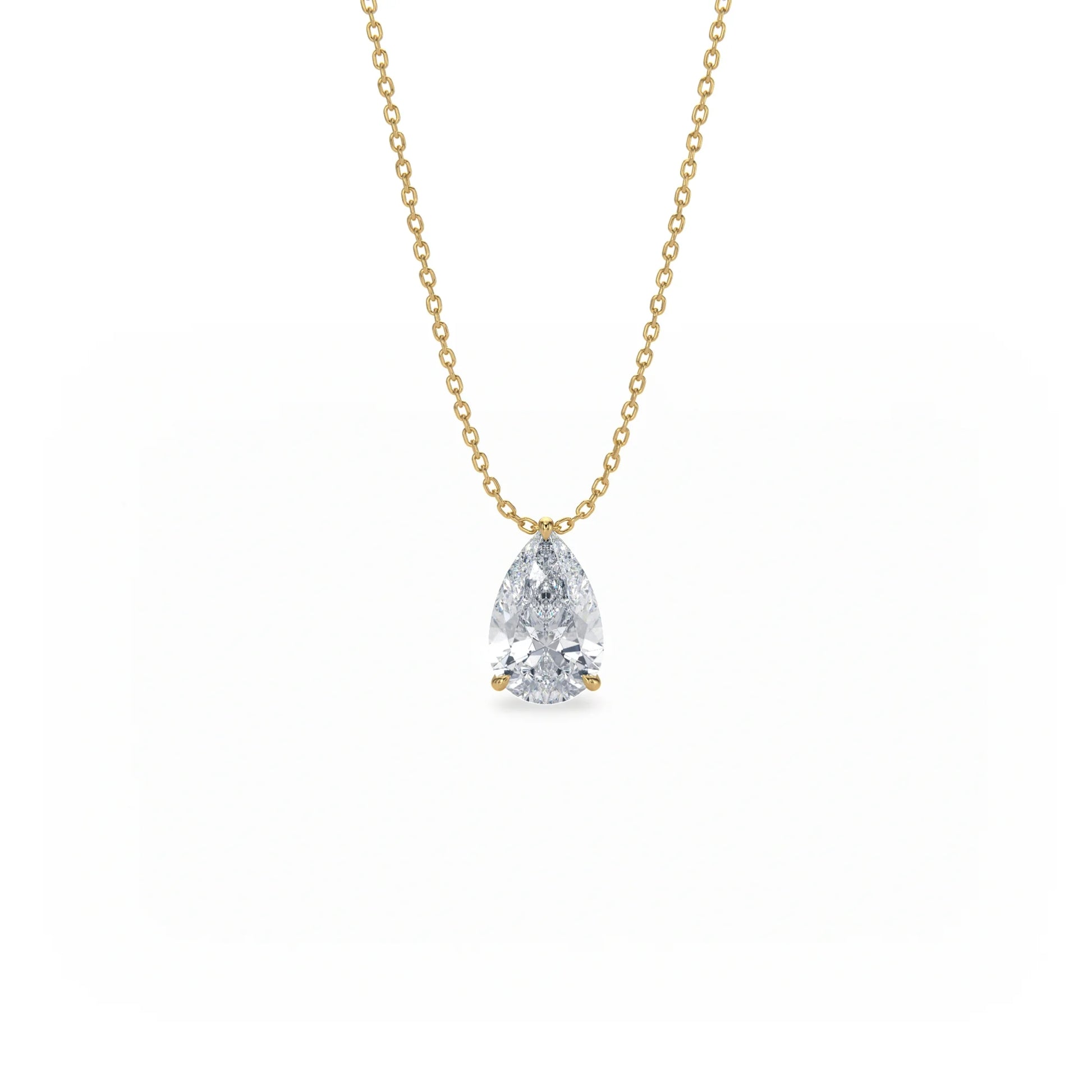 Signature Solitaire Diamond Pendant Necklace