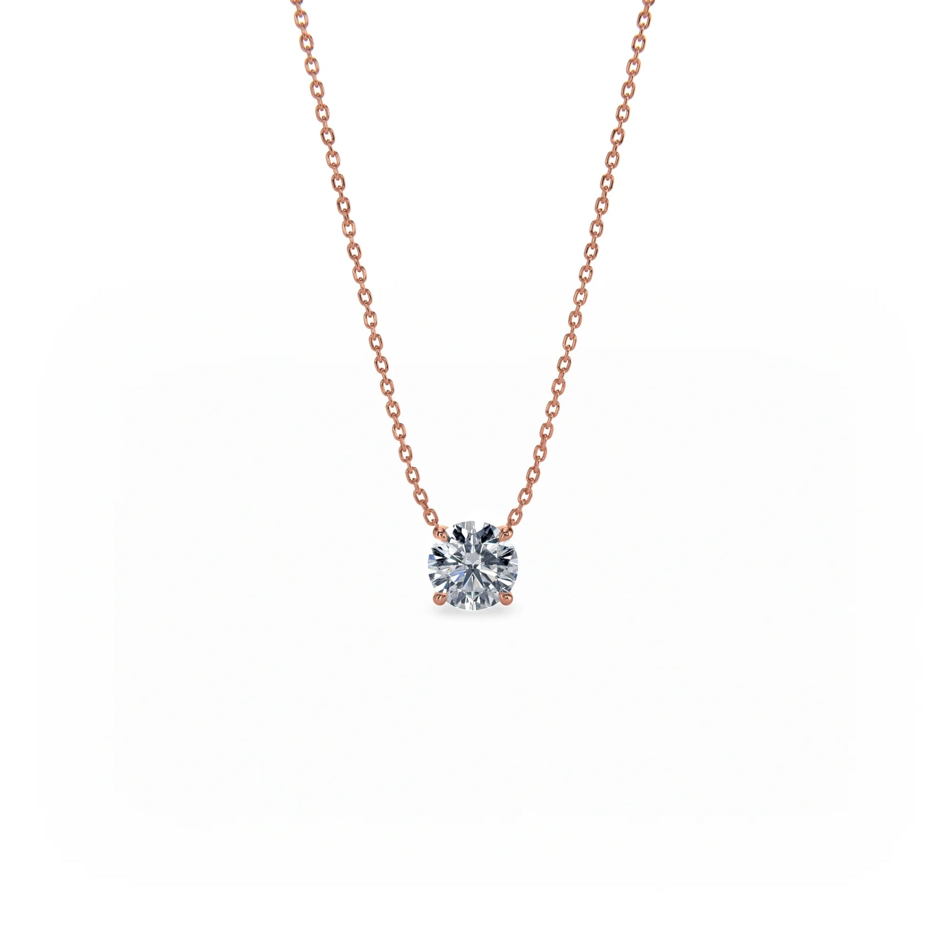 Signature Solitaire Diamond Pendant Necklace