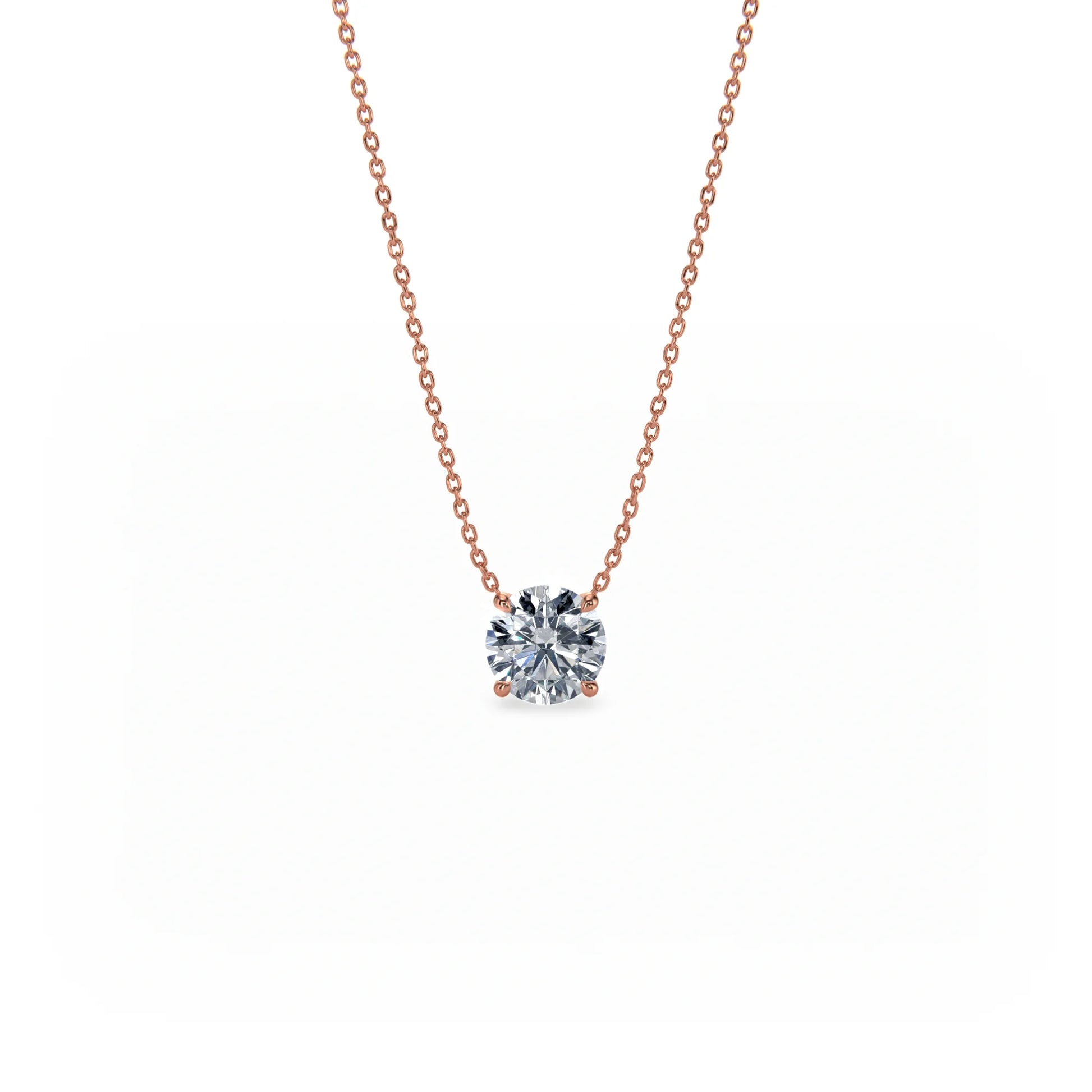 Signature Solitaire Diamond Pendant Necklace