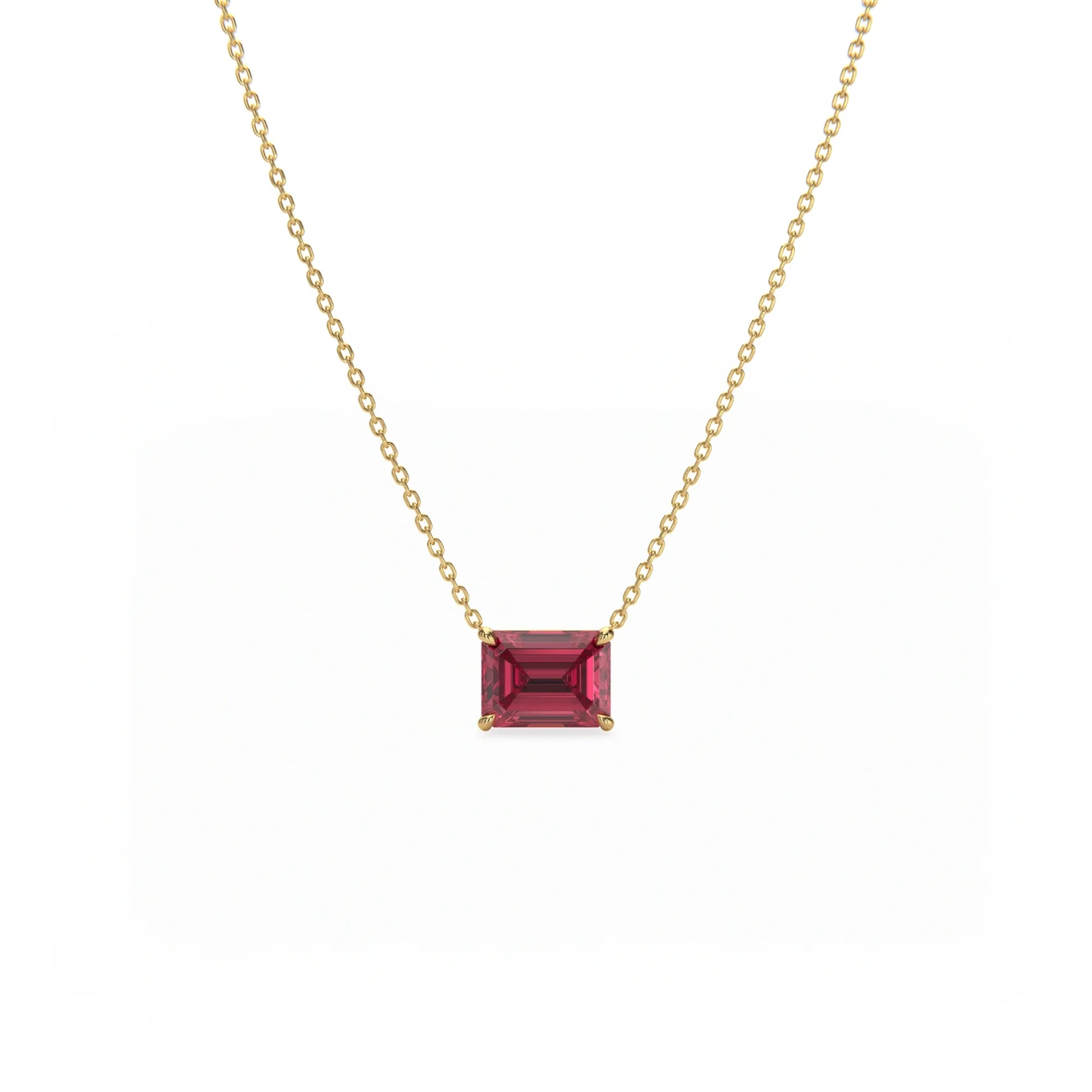 Jardin Solitaire Pendant Necklace Ruby