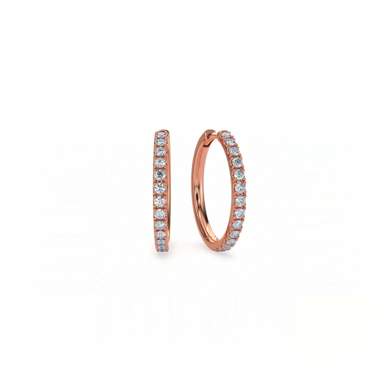 Signature Pavé Diamond Hoop Earrings
