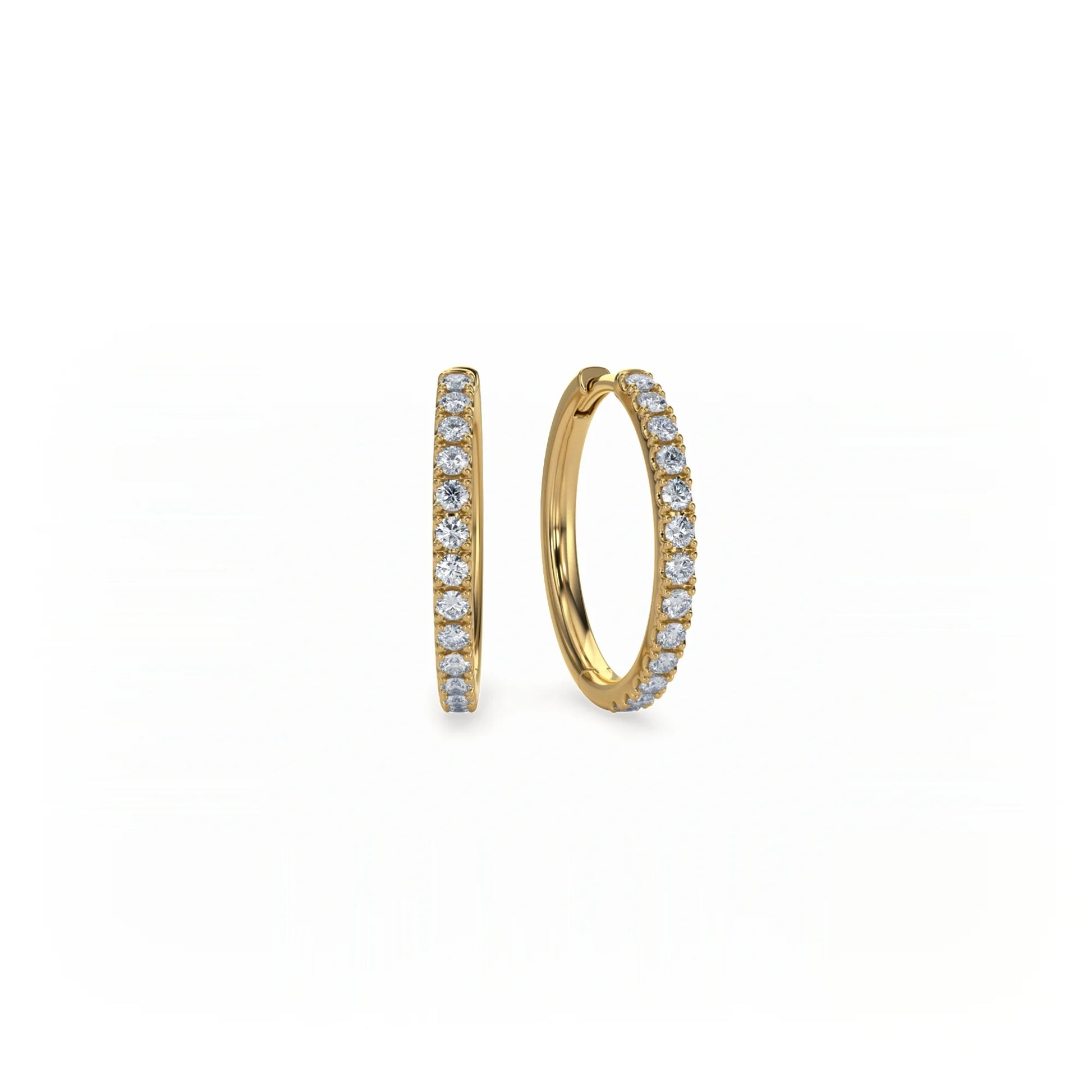 Signature Pavé Diamond Hoop Earrings