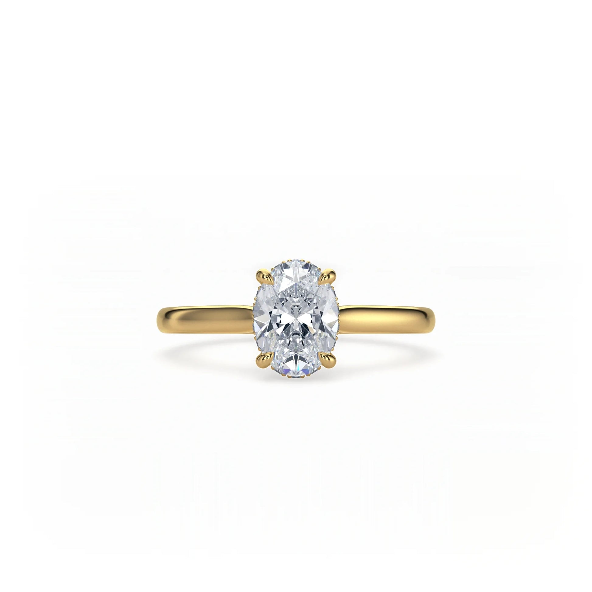 Bonded Hidden Halo Ring