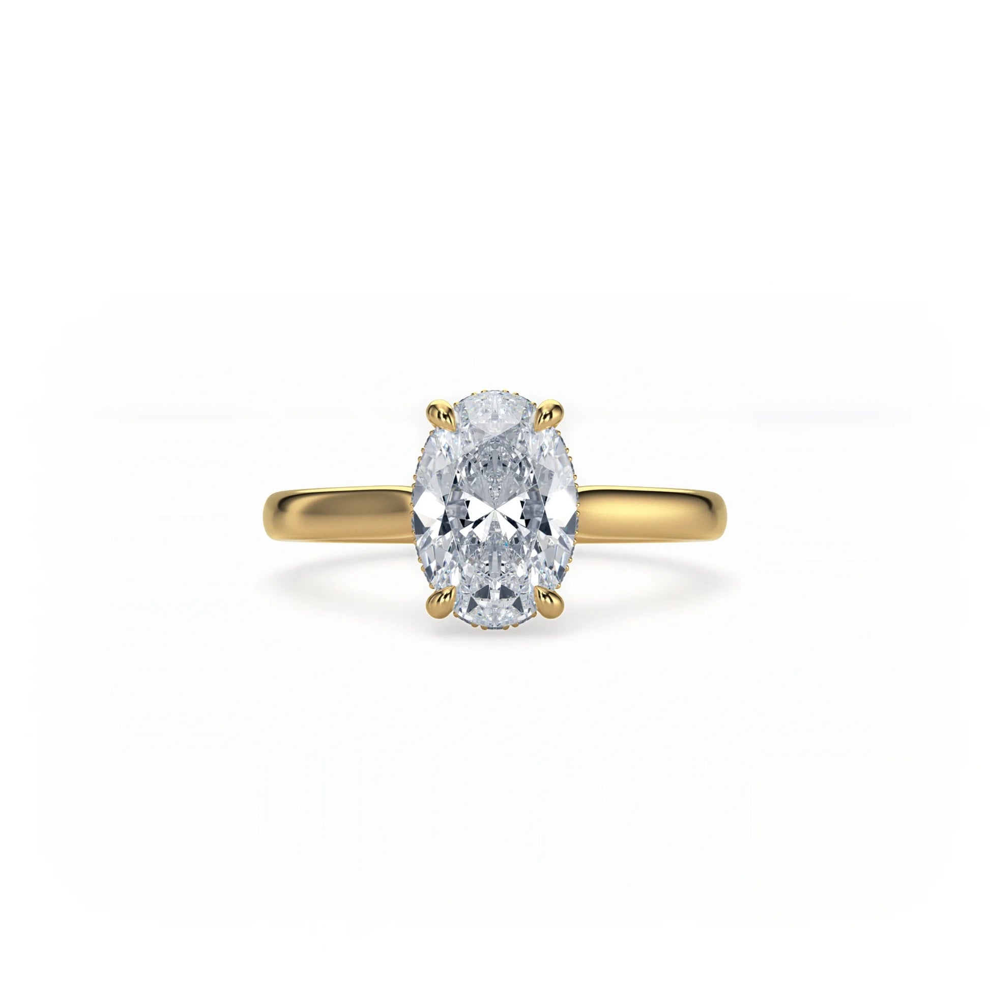 Bonded Hidden Halo Ring