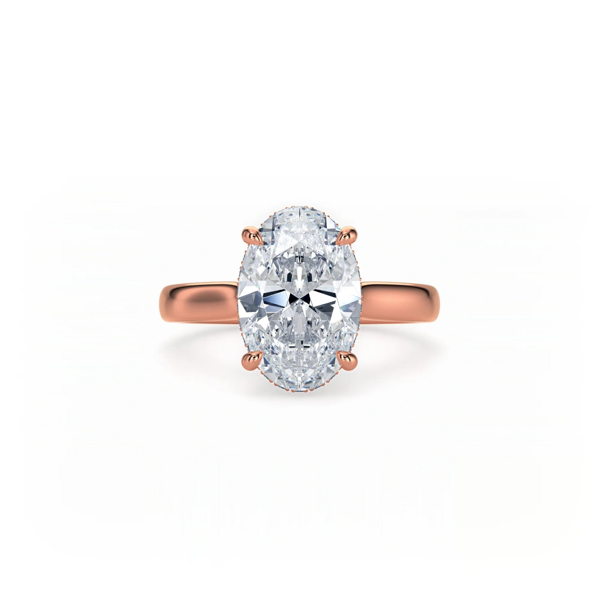 Bonded Hidden Halo Ring