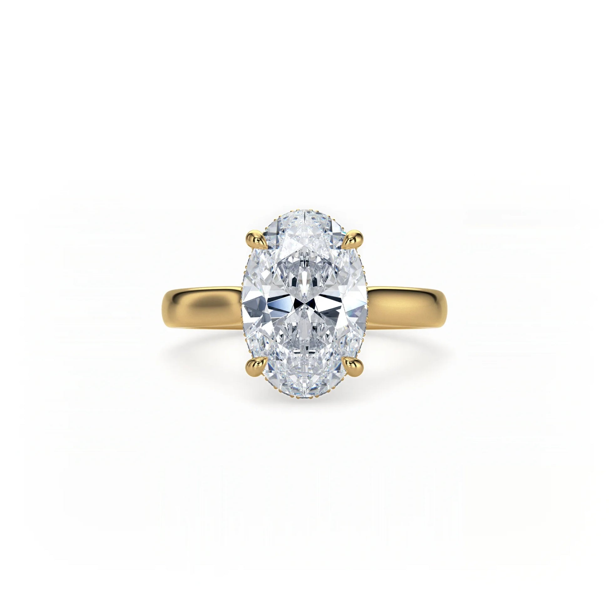 Bonded Hidden Halo Ring