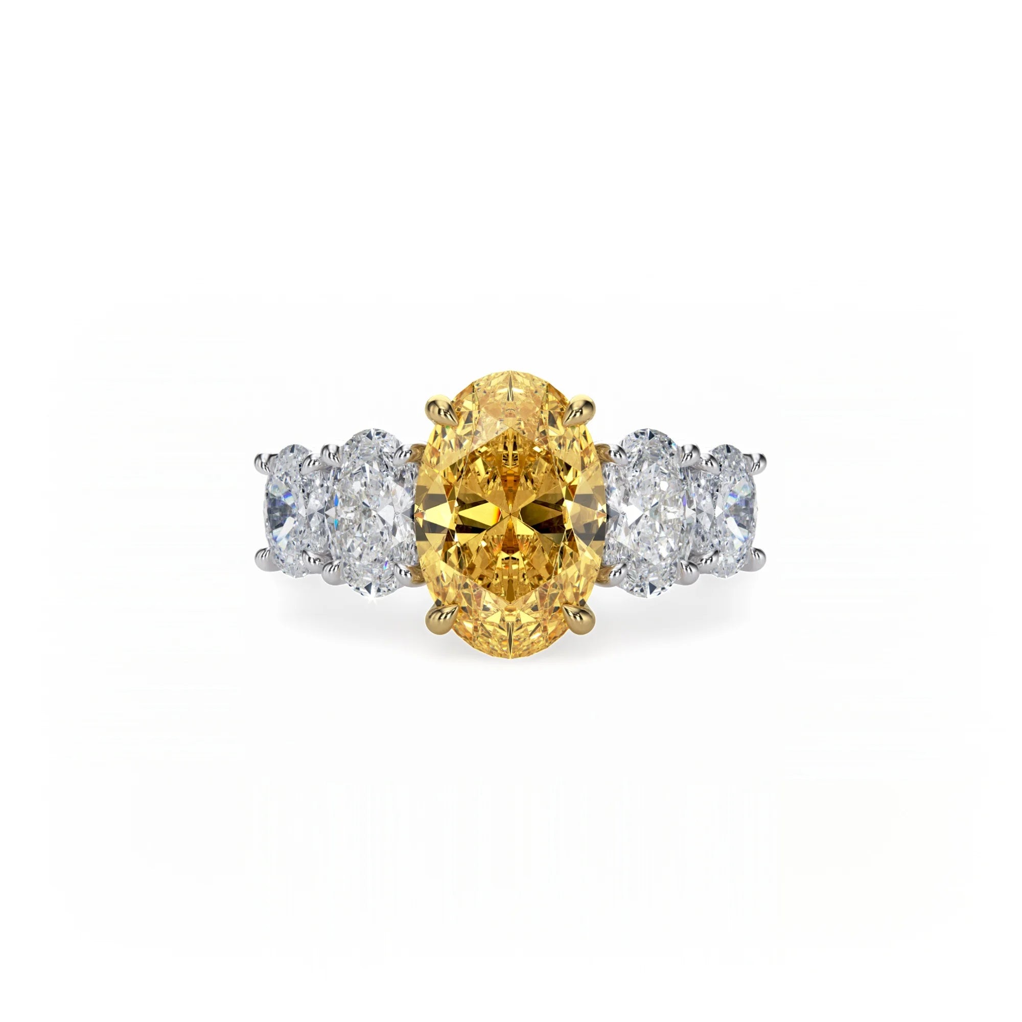 Aura Five Stone Ring Yellow Diamond