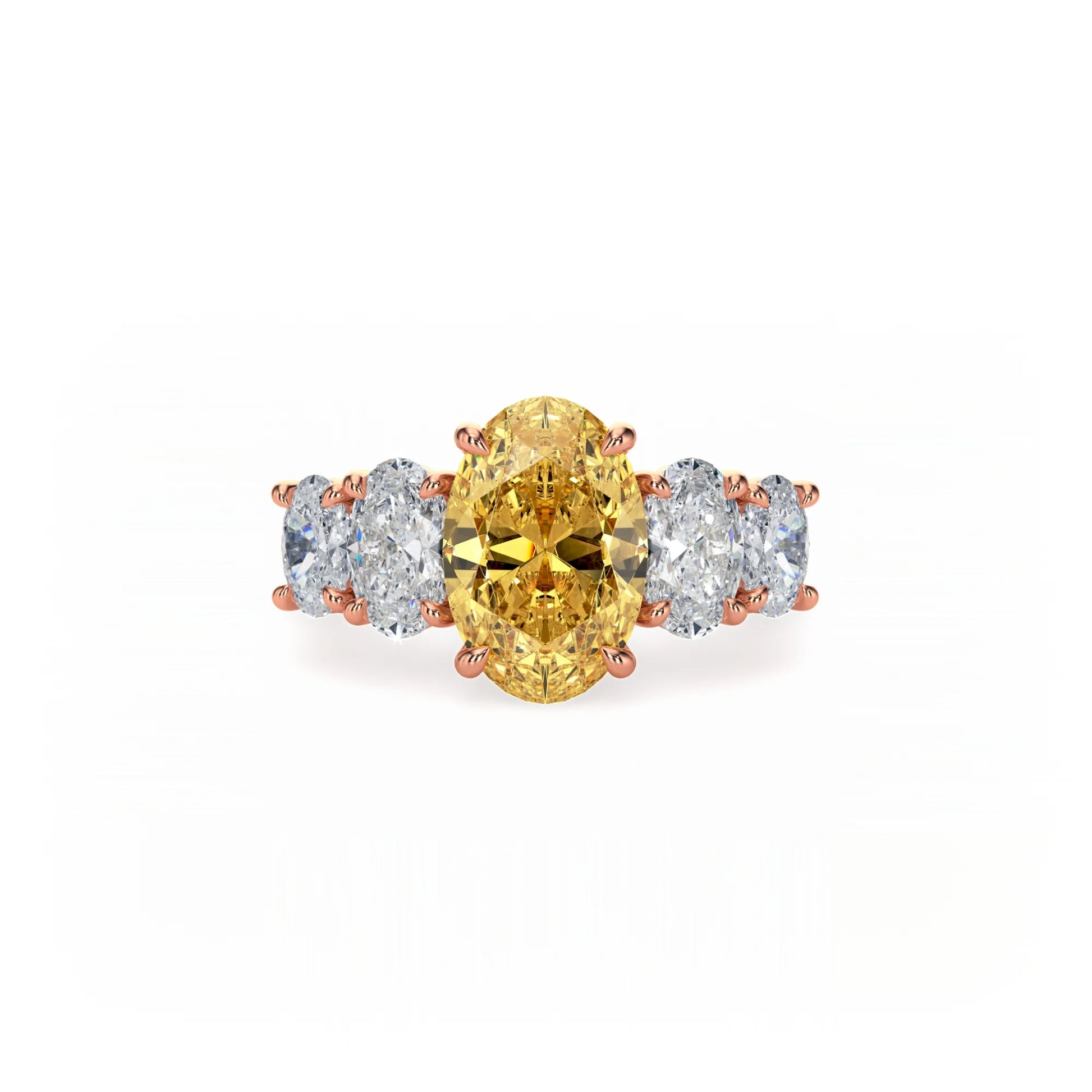Aura Five Stone Ring Yellow Diamond