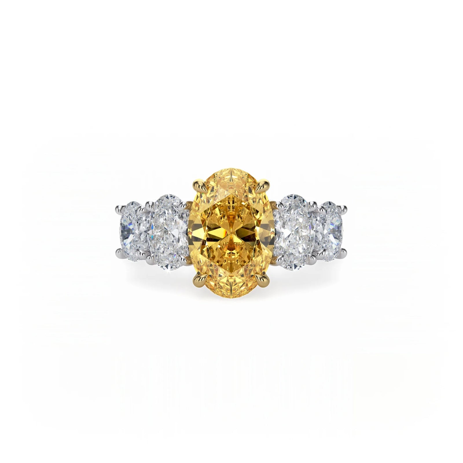 Aura Five Stone Ring Yellow Diamond