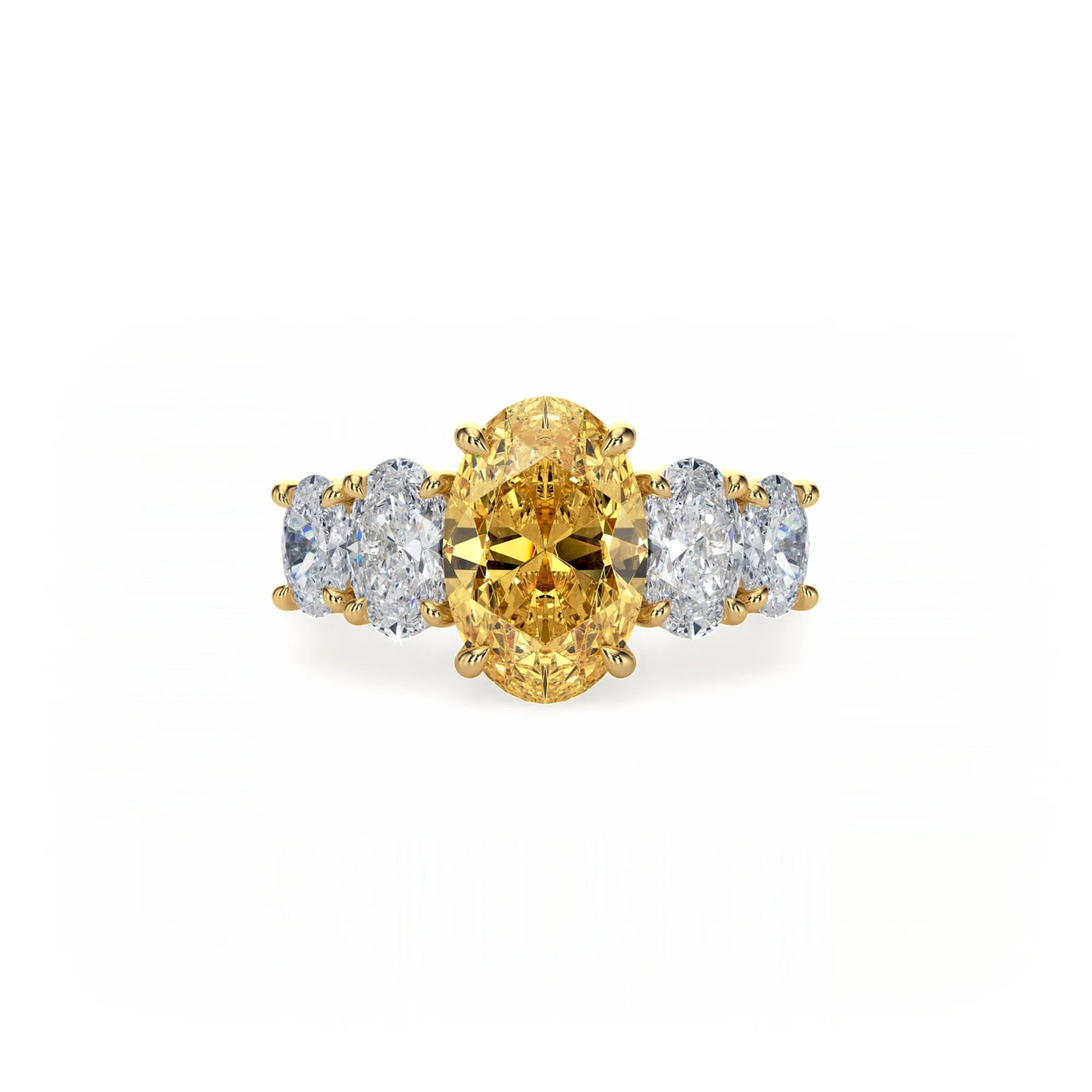 Aura Five Stone Ring Yellow Diamond