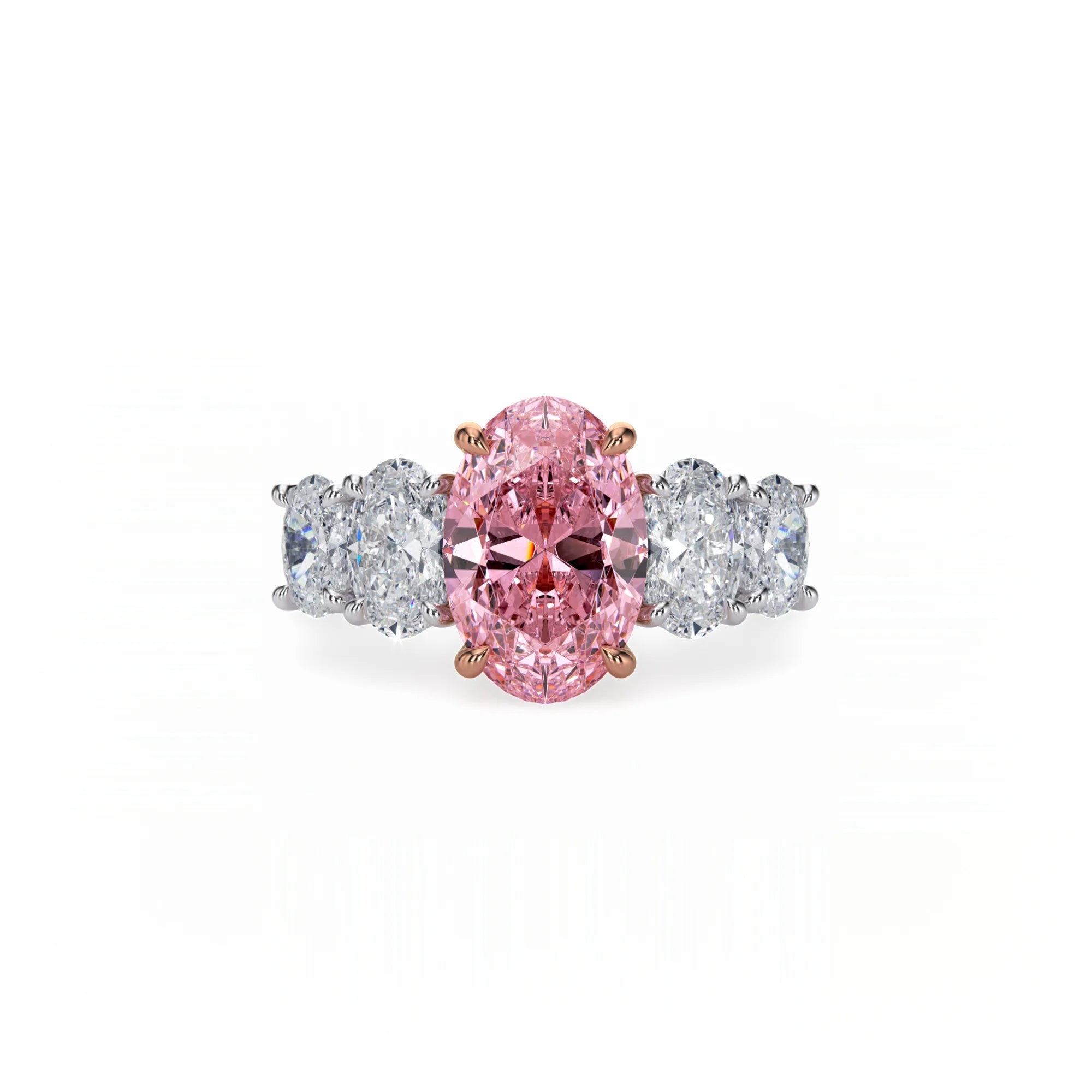 Aura Five Stone Ring Pink Diamond