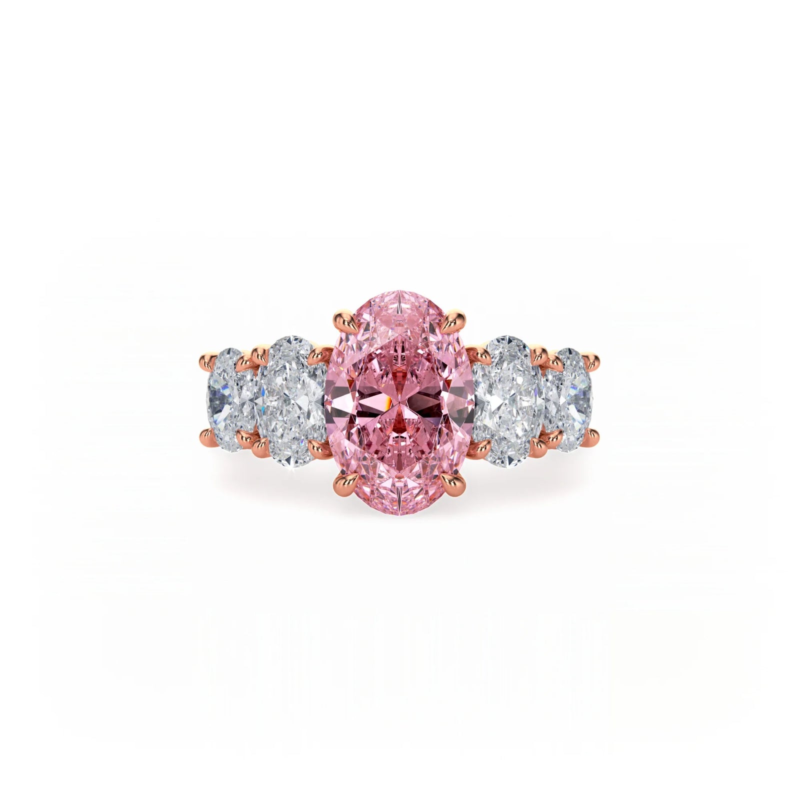 Aura Five Stone Ring Pink Diamond