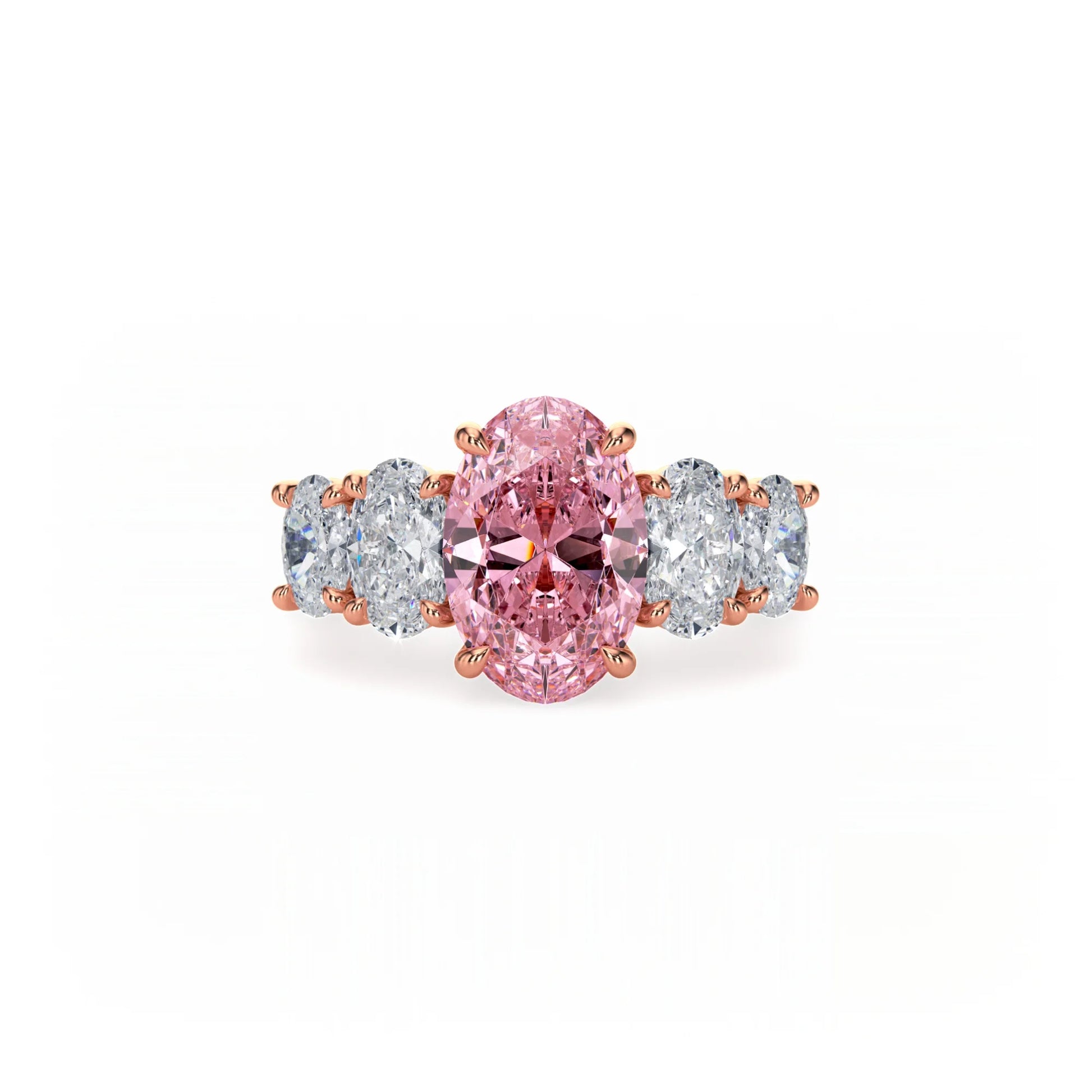 Aura Five Stone Ring Pink Diamond