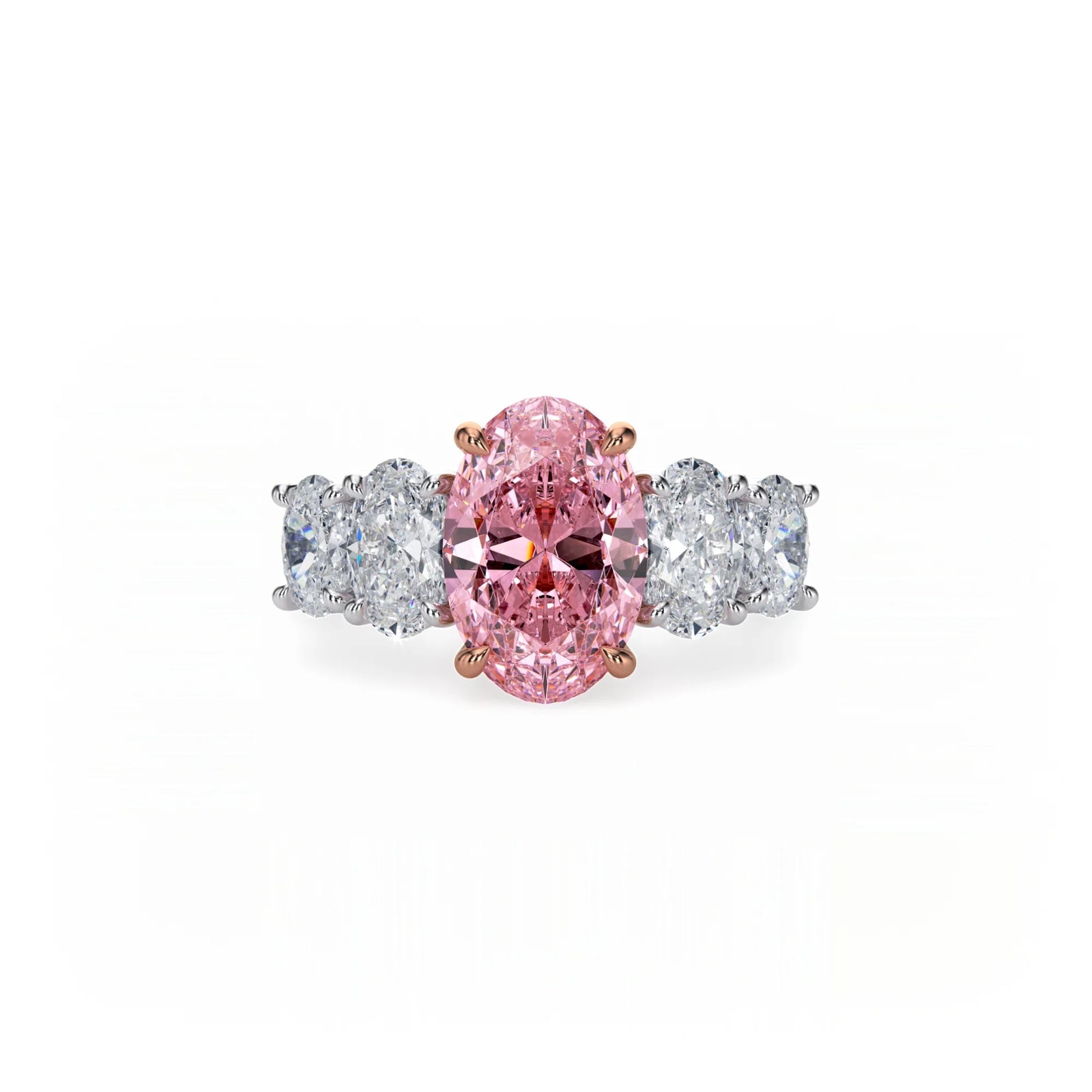 Aura Five Stone Ring Pink Diamond