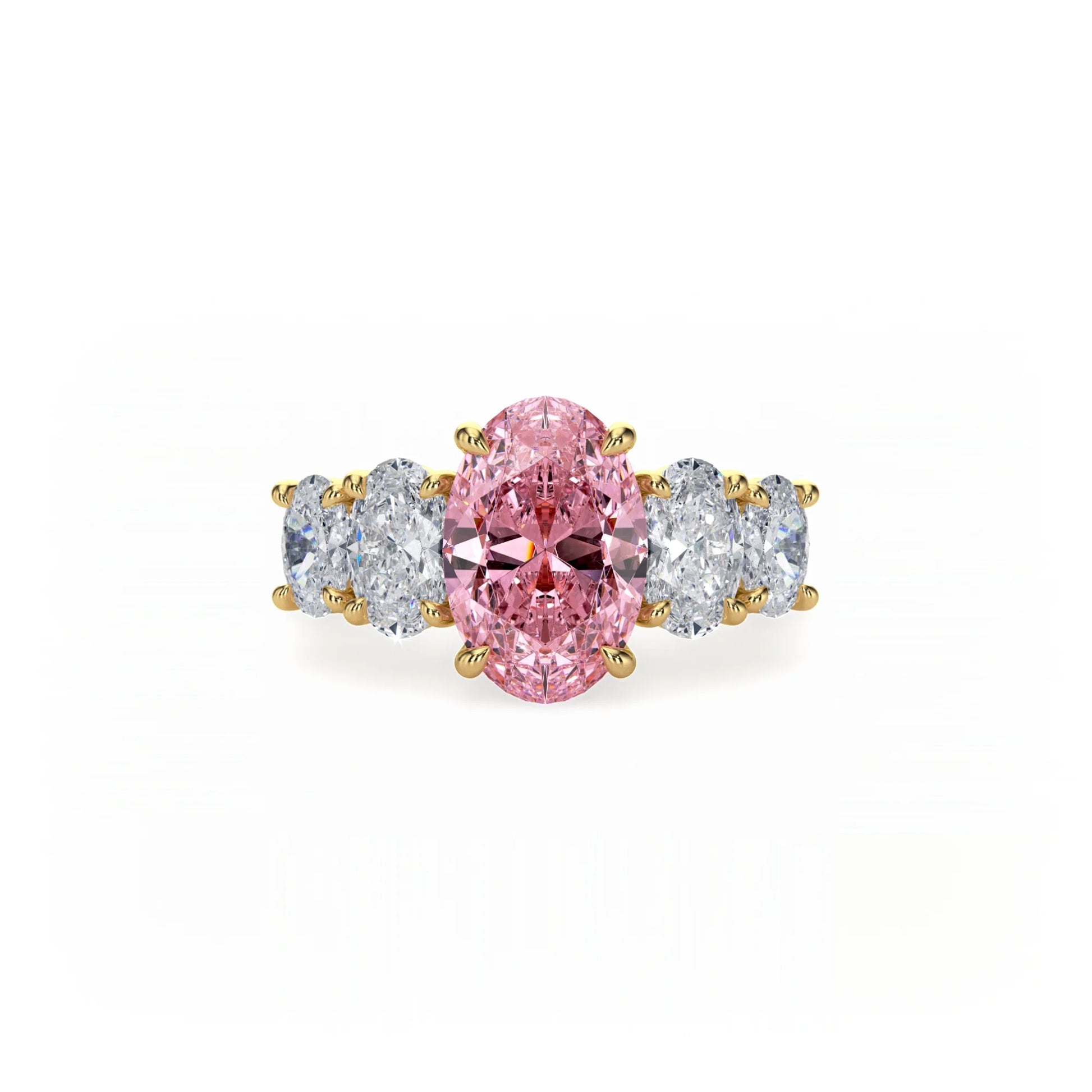 Aura Five Stone Ring Pink Diamond